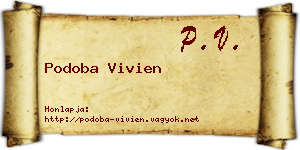 Podoba Vivien névjegykártya